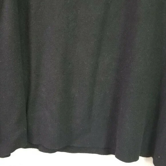 Lane Bryant size 26/28 Knit Black Long Sleeve  Pull Over Long Sleeve SWEATER Top - Picture 2 of 7